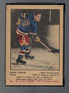 1951-1952 Parkhurst #96 Edgar Laprade New York Rangers