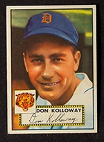 1952 Topps #104 Don Kolloway Detroit Tigers - Front