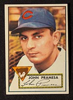 1952 Topps #105 John Pramesa Chicago Cubs - Front