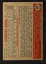 1952 Topps #108 Jim Konstanty Philadelphia Phillies - Back