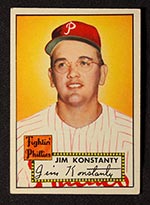 1952 Topps #108 Jim Konstanty Philadelphia Phillies - Front