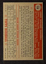 1952 Topps #114 Willard Ramsdell Chicago Cubs - Back