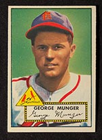 1952 Topps #115 George Munger St. Louis Cardinals - Front