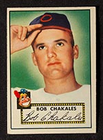 1952 Topps #120 Bob Chakales Cleveland Indians - Front