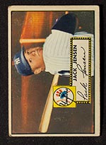 1952 Topps #122 Jack Jensen New York Yankees - Front