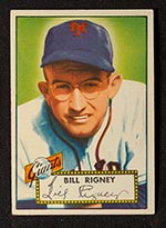 1952 Topps #125 Bill Rigney New York Giants - Front