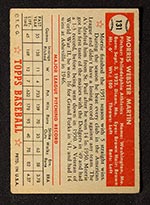 1952 Topps #131 Morrie Martin Philadelphia Athletics - Cream Back