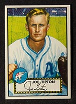 1952 Topps #134 Joe Tipton Philadelphia Athletics - Front