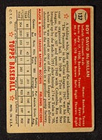 1952 Topps #137 Roy McMillan Cincinnati Reds - Cream Back