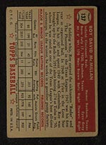 1952 Topps #137 Roy McMillan Cincinnati Reds - Gray Back
