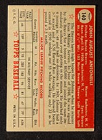 1952 Topps #140 John Antonelli Boston Braves - Cream Back