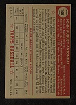 1952 Topps #140 John Antonelli Boston Braves - Gray Back