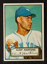 1952 Topps #141 Clint Hartung New York Giants - Front