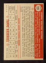 1952 Topps #145 Joe Haynes Washington Senators - Cream Back