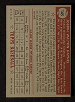 1952 Topps #145 Joe Haynes Washington Senators - Gray Back