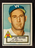 1952 Topps #145 Joe Haynes Washington Senators - Front