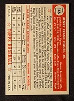 1952 Topps #146 Frank House Detroit Tigers - Cream Back