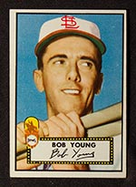1952 Topps #147 Bob Young St. Louis Browns - Front