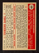 1952 Topps #149 Dick Kryhoski St. Louis Browns - Cream Back