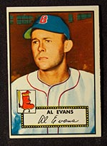 1952 Topps #152 Al Evans Boston Red Sox - Front