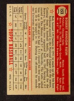 1952 Topps #153 Bob Rush Chicago Cubs - Cream Back