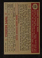 1952 Topps #153 Bob Rush Chicago Cubs - Gray Back