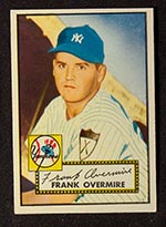 1952 Topps #155 Frank Overmire New York Yankees - Front