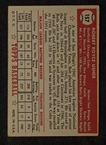 1952 Topps #157 Bob Usher Chicago Cubs - Gray Back