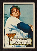 1952 Topps #157 Bob Usher Chicago Cubs - Front