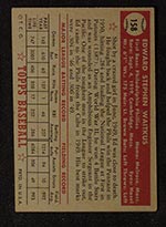 1952 Topps #158 Eddie Waitkus Philadelphia Phillies - Gray Back