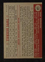 1952 Topps #159 Saul Rogovin Chicago White Sox - Gray Back