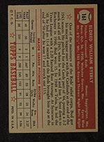 1952 Topps #161 Bud Byerly Cincinnati Reds - Gray Back