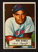 1952 Topps #161 Bud Byerly Cincinnati Reds - Front