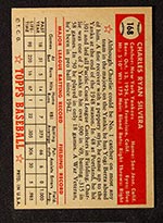 1952 Topps #168 Charlie Silvera New York Yankees - Cream Back