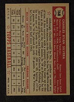 1952 Topps #168 Charlie Silvera New York Yankees - Gray Back