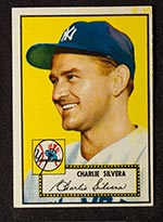 1952 Topps #168 Charlie Silvera New York Yankees - Front