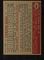 1952 Topps #170 Gus Bell Pittsburgh Pirates - Gray Back