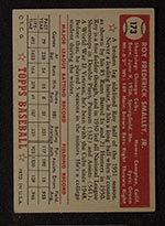 1952 Topps #173 Roy Smalley Chicago Cubs - Gray Back