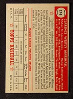 1952 Topps #174 Clarence Marshall St. Louis Browns - Cream Back