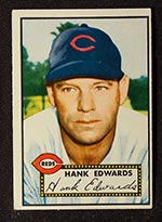 1952 Topps #176 Hank Edwards Cincinnati Reds - Front