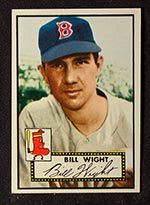 1952 Topps #177 Bill Wight Boston Red Sox - Front