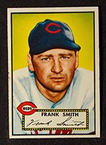1952 Topps #179 Frank Smith Cincinnati Reds - Front