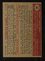 1952 Topps #181 Bob Swift Detroit Tigers - Gray Back