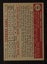 1952 Topps #184 Bob Ramazzotti Chicago Cubs - Gray Back