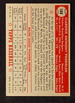 1952 Topps #188 Clarence Podbielan Brooklyn Dodgers - Cream Back