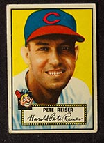 1952 Topps #189 Pete Reiser Cleveland Indians - Front