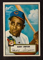1952 Topps #193 Harry Simpson Cleveland Indians - Front