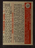 1952 Topps #194 Joe Hatten Chicago Cubs - Back