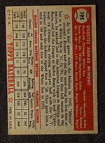 1952 Topps #195 Orestes Minoso Chicago White Sox - Back