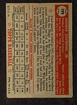 1952 Topps #199 George Zuverink Cleveland Indians - Back